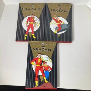 Shazam Archive Editions Vol 1-3 1992, 1999, 2002 Hardbook CC Beck Light Use